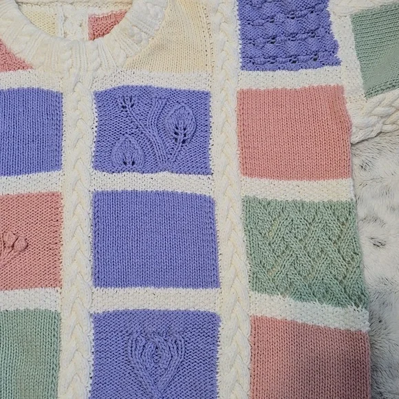 Handmade Pastel Block Sweater - Picture 8 of 10